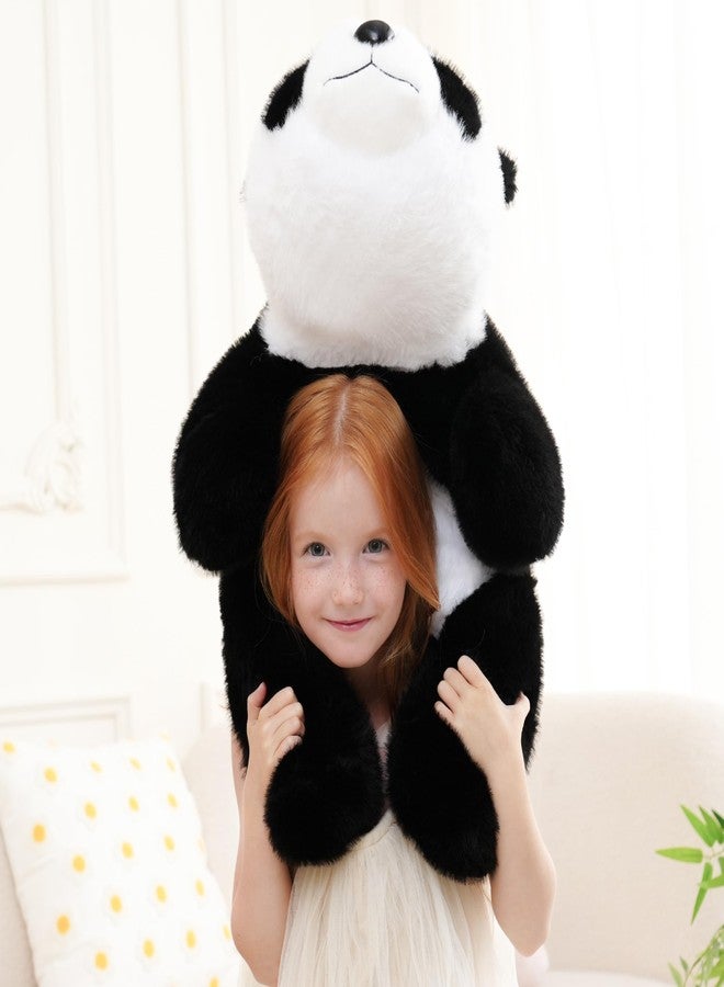 AmyToo Weighted Stuffed Animals, Panda Stuffed Animal, Giant Stuffed Panda, Soft Panda Bear Stuffed Animal, Toy Gifts for Kids & Adults, Black and White, 25 Inch, 4.5 lbs - Image 5